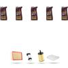 HOFFCAR Kit tagliando 4 FILTRI e 5L OLIO M compatibile con Audi Q5 (8RB) 2.0 tdi 105kw dal 2009