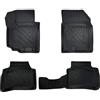 fussmattenprofi.com Tappetini in gomma per Suzuki Vitara Hybrid 2024-2027 | effetto fibra di carbonio, per tutte le stagioni, bordo alto, impermeabili e inodori, su misura, TPE