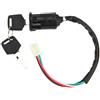 babominimer Chiave Contatto per moto 2 Posizioni ON/OFF Chiave Contatto | Compatibile 50-250cc, materiale rame , installazione per facile, include 2 chiavi, uso universale