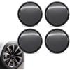 Reaorktic 4 Pezzi Coprimozzo Ruota Centrale Universali Nero Coprimozzo Auto | Robusto e Durevole Tappi Coprimozzi, Coprimozzi Ruota Auto per Ricambio Mozzo e Styling Esterno