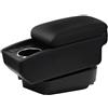 YJYWZH Bracciolo per Audi TT con 6 porte USB | 2 USB anteriori + 1 USB-C,3 USB posteriori,Portabicchieri,Doppio vano portaoggetti,Bracciolo centrale scorrevole,Pelle PU