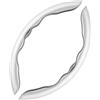 DOMENICA 2 Pezzi Coprivolante Universale per Auto 36-40cm Fibra Carbonio Antiscivolo Ultraleggero (Bianco)