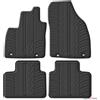 Gledring Set di tappetini in gomma compatibili con MG ZS II (ibrido + benzina) 2024 (profilo T 4 pezzi + clip di montaggio)