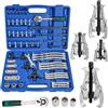 FreeTec Set di estrattori universali per cuscinetti da 7,6 cm, 10,2 cm, 15,2 cm, 20,3 cm, con bracci di rimozione reversibili, estrattori a 2 e 3 bracci, per cuscinetti, pulegge, ingranaggi, mozzi
