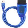 Tbest Com USB KKL 409.1 Cavo Diagnostico Strumento Scanner OBD2 Ad Alte Prestazioni per Veicoli con compatibilità Software Lite