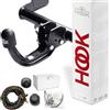HOOK Gancio di traino fisso compatibile con BMW X3 F25 11.2010-03.2014 + kit elettrico 13-poli specifico