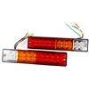 Akozon Luci posteriori posteriori a LED 2 pezzi 12V / 24V Luci di retromarcia posteriori a LED Turn Ute Truck Trailer Caravan Indicator(12V)