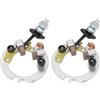 YINETTECH 2 spazzole di carbone per riparazione motorino di avviamento moto con base compatibili con Honda SH 125 150
