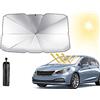 Hitopin Ombrellone Parasole Auto, Ombrello Parasole Auto Pieghevole, Auto Parabrezza Interno Parasole, Ombrello Parasole auto Parabrezza, per Auto, SUV, Camion, Autocarri