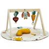 Tiny Love Luxe Developmental Gymini, Palestrina per bebè, dai 0 mesi, tappeto gioco per bambini, attività a 360°, cuscino per tummy time, archi regolabili, giocattolo portatile, Garden of Adventures