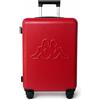 Kappa Trolley da Cabina 55x40x20 cm, Valigia Rigida in Policarbonato con 4 Ruote Doppie e Lucchetto TSA, Bagaglio a Mano Leggero e Compatto per Ryanair, Wizz Air ed EasyJet 352F56W, Rosso