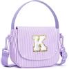 YOOLIFE Borsa a tracolla da ragazza, borsa a tracolla per bambini, Lilla, K | Regali per bambine da 3 4 5 6 7 8 9 10 anni, regalo di compleanno personalizzato per bambini, adolescenti, sorelle, nipote