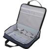 SAFIGLE Cartella Portadocumenti Business Oxford Blu con Serratura a Combinazione e Manico, Custodia Portatile per Laptop per Uso Ufficio e Viaggi di Lavoro
