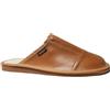MARKA WYROBY WEŁNIANE - Pantofole da uomo - Pantofole da uomo in vera pelle, con soletta in pelle, vestibilità comoda - Ciabatte traspiranti da uomo