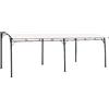 Fisinber Pergola 6 x 3 x 2,55 m, gazebo da giardino, tettoia per terrazza con robusto telaio in acciaio, grande protezione solare per feste in giardino, terrazza e esterni, bianco crema