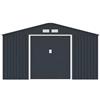 Parama Casetta da giardino in acciaio zincato grigio scuro 3,41x3,86x2,01 m - 114,5kg - 12,3 metri quadri