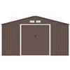 Parama Casetta da giardino in acciaio zincato marrone 3,41x3,86x2,01 m - 114,5kg - 12,3 metri quadri