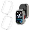 Generic 2 custodie glitterate con diamanti per Redmi Watch 6 Active | Custodia rigida in policarbonato per smartwatch da donna e ragazza