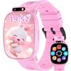 kaacly smartwatch bambini per ragazze ragazzi regalo con 1,9 pollici fai da te viso apprendimento carte musica storie della buonanotte, regalo di compleanno per bambini