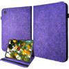 Bemoloon Cover per tablet Samsung Galaxy Tab A11/A9 8.7 Viola | PU Galaxy Tab A11/A9/SM-X130/X110 2025/2023 Cover con Scomparti per Carte, Porta Stilo, Supporto e Stampa a Rilievo