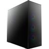 ARCTIC Xtender (Mirror Black) - Case per PC, Vetro Specchiato | Supporto per Radiatore 2 x 420 mm, Torre Midi, E-ATX, 5x Ventole A-RGB Preinstallate - Nero