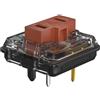Zjmehty Kailh 1350 Chocolate Braun Low Profile Interruttore per tastiera meccanica, interruttore tattile RGB/SMD, 10 pezzi, marrone choc