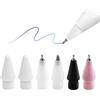 REEYEAR 6 punte di ricambio per matita, 4 punte in metallo da 0,7 mm migliorate (nero/bianco/rosa) e 2 punte POM originali, adatte per Apple Pencil Pro/2a/1a generazione/USB-C | Disegno accurato e scrittura