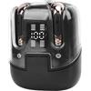 KKPLZZ Confezione da 2 Auricolari Wireless Display LED Digitale Connessione Cuffie Bluetooth 5.4 a Bassa Latenza Auricolari per Coppia di Due Persone (Nero)