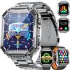 LIGE Smartwatch Uomo Con 3 Cinturini, Schermo HD 2,01, Orologio Smart Con Chiamata Bluetooth, Cardiofrequenzimetro 24/7 e SpO2, IP68 Impermeabile, 120+ Modalità Sportive per Android iOS
