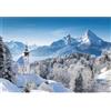 Xiaoterna 2,7x1,8m Sfondo del paese delle meraviglie d'inverno Scena invernale Montagne Natura Paesaggio Fotografia Sfondo Mondo bianco Foresta Neve Albero Decorazione festa di Natale all'aperto