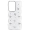 YANJIEER Cover Glitter per Samsung Galaxy S25 Ultra, Custodia Trasparente Ondulata con Cornice Fotocamera Strass, Fiocchi a Pois, TPU Antiurto per Donne e Ragazze Chiaro