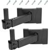 JAOGAUS Supporto casse a muro heavy duty 2 pezzi, portata fino a 75 kg | regolabile, per altoparlanti PA con attacco 35 mm, staffa in acciaio lunghezza 34-75 cm