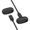 Ermorgen Caricabatterie e cavo USB-C compatibili con Google Fitbit Air-Nero | Caricabatterie magnetico + cavo di ricarica da USB-C a USB-C da 1 m, caricabatterie per smartwatch Google Fitbit Air