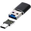 Chenyang Lettore di schede USB 3.0 portatile per schede micro SD TF con adattatore USB C OTG