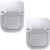 MVOLEGDE 2 supporti per computer portatile, mini supporto per tastiera portatile, supporto pieghevole invisibile per computer portatile, base di raffreddamento regolabile in altezza (argento)