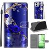KENHONER Cover per Honor 600 Lite /500 Smart 5G, Kingdee | Portafoglio Pelle PU, Magnetica, Resistente Agli Urti, Scomparto Carte Credito, Pieghevole, Flip Libro, Motivo
