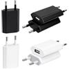 AYHYHLJZJ 6 alimentatori USB da 5 V, 1 A, 5 V/1 A, adattatore USB, spina per cavo di ricarica, alimentatore di rete da 5 W a basso consumo energetico per cellulare, tablet, MP3, fotocamera, eBook
