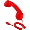 Générique Retro Phone Handset - 3,5 mm Jack Receiver, Type-C Old Telephone Headset, Classic Handheld | Radiation Proof For Calls Meeting Work Computer Laptop Office Home School Living Room Study Room Use