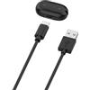 Ermorgen Caricabatterie e cavo USB-A compatibili con Google Fitbit Air-Nero | Caricabatterie magnetico + cavo di ricarica da USB-A a USB-C da 1 m, caricabatterie per smartwatch Google Fitbit Air