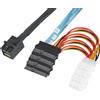 Heretom SFF-8643 - Cavo interno Mini SAS HD a 4 connettori SFF-8482 a 29 pin SFF-8482, 12 GB/S, 1 m