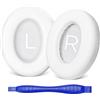 Aurivor - Cuscinetti di ricambio per cuffie Bose NC700/700 con cancellazione del rumore, in pelle proteica, con memory foam, comfort, durata (bianco)