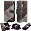 Oujietong PT Custodia per LG K11 X410EO LMX410EO Custodia Flip in Pelle PU + Cover Case in Silicone Fissa Protezione 4