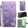 KENHONER Cover per Honor 600 Lite /500 Smart 5G, fiore fortunato | Portafoglio Pelle PU, Magnetica, Resistente Agli Urti, Scomparto Carte Credito, Pieghevole, Flip Libro, Motivo