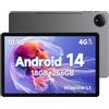 FOSSiBOT Tab12 Android 14 Tablet 10,95, Android 14, 7000mAh | 18GB+256GB/1TB, Fotocamera 5+13MP, Doppio Altoparlante, Sblocco Facciale, OTG