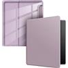 YoungWin Custodia trasparente per Kindle Oasis 3a generazione 2019 da 7 pollici (modello NO. S8IN4O) - Cover flessibile in morbido TPU trasparente, guscio protettivo sottile e anti-ingiallimento, viola chiaro