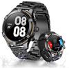 OHUGNA Smartwatch da uomo con 440 mAh a lunga durata della batteria per Android iOS, display AMOLED da 1,43, IP67, impermeabile, con 100 modalità sportive, monitoraggio della frequenza cardiaca e del