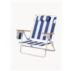 Business & Pleasure Sedia a sdraio da giardino Penny - Blu, Bianco