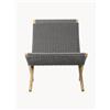 Carl Hansen & Søn Sedia in corda piatta e legno di teak non trattato Cuba - Beige, Grigio