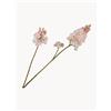 Silk-ka Set di 2 fiori artificiali lilla - Bianco, Rosa