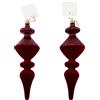 MERCURY PENDENTE DOUBLE BORDEAUX IN PLASTICA 97323